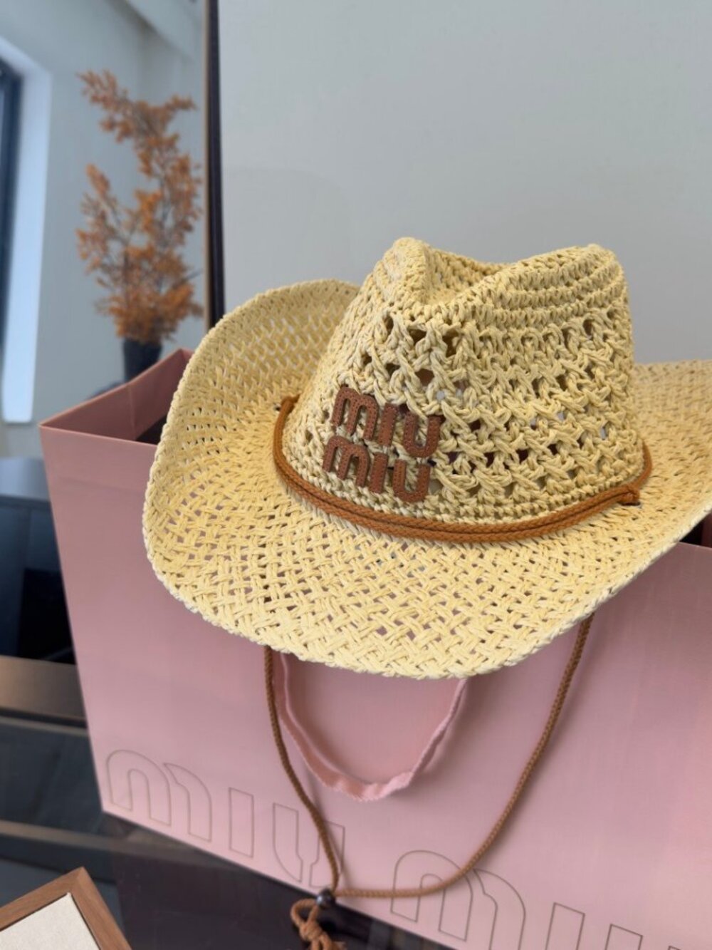 🌟MIU MIU🌟 summer straw hat - Picture 4 of 7